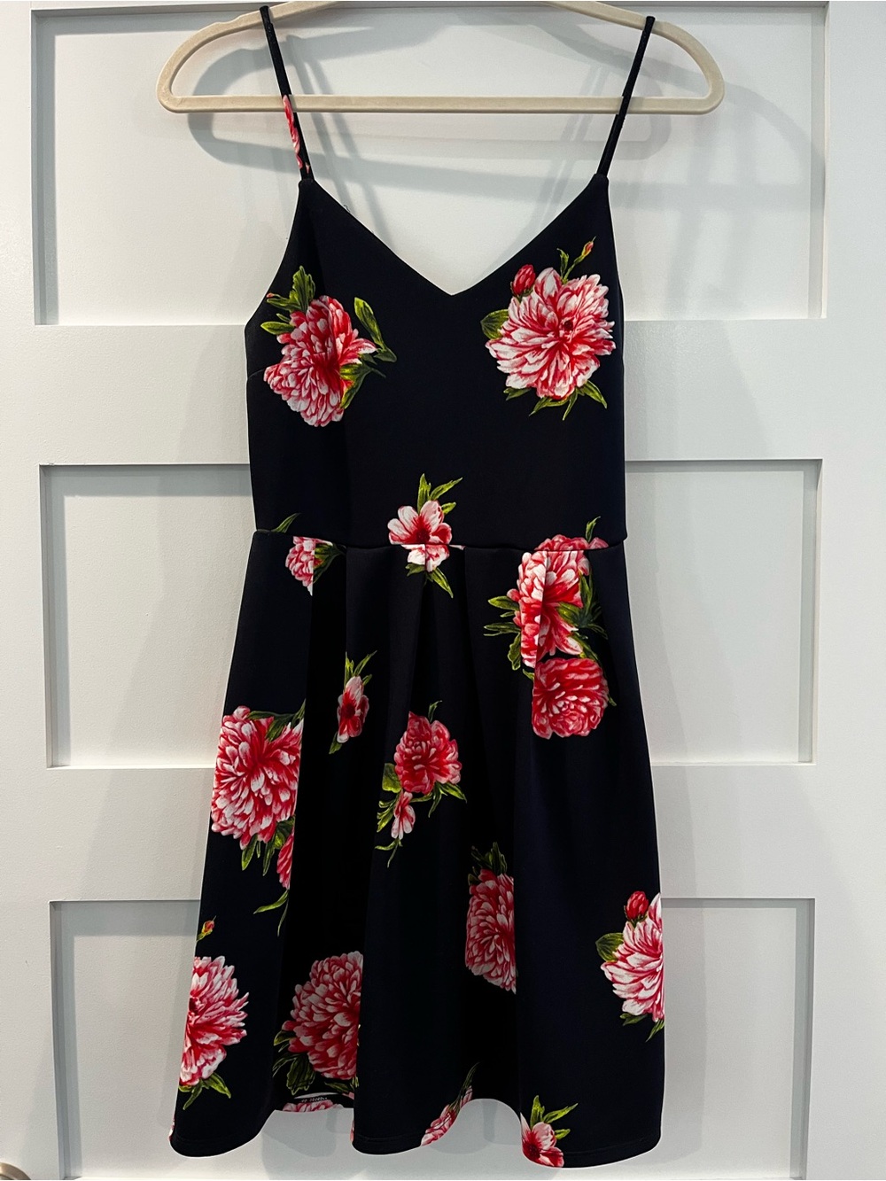 Monteau Navy/pink floral dress- Size M